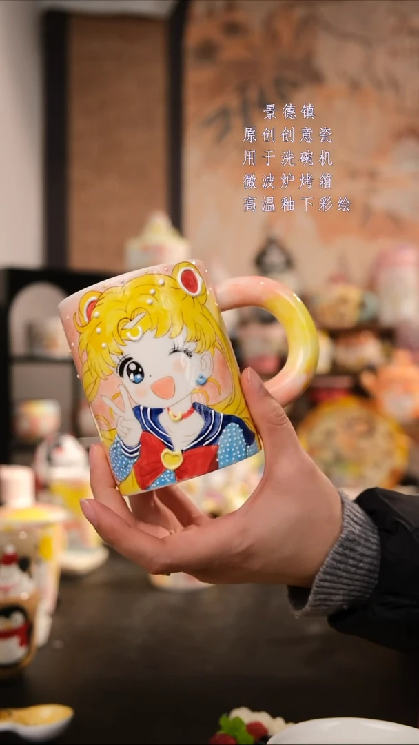 摆件陶旺的可以陶瓷手工手绘设计师款