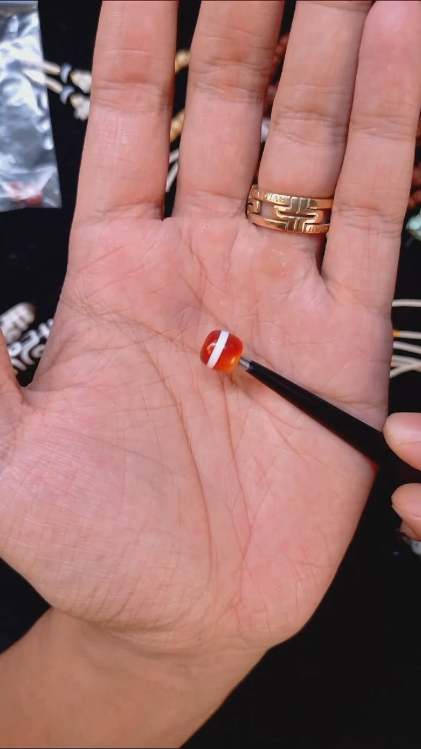 未镶嵌配饰玛瑙/玉髓珠改老型