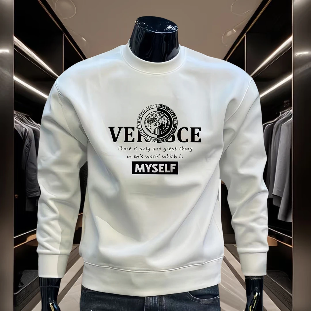 休闲印花卫衣时尚男士字母秋冬套头男装长袖圆领潮流百搭