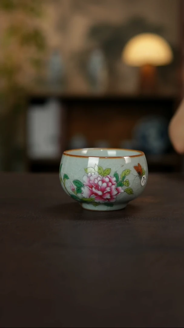 杯景德镇陶瓷杯碗柴烧多人