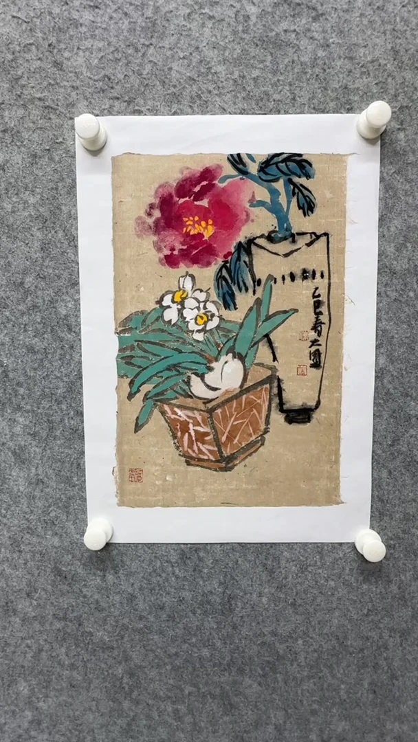 国画写意画花鸟画手绘