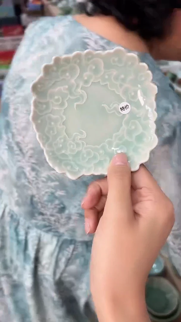 龙泉云间青瓷小米茶器