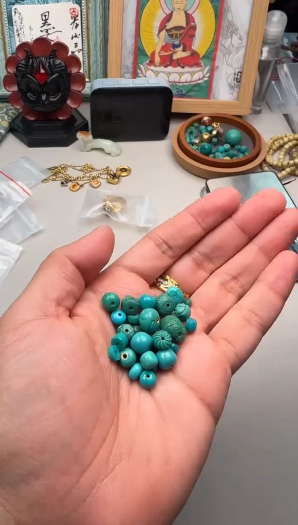 未镶嵌绿松石手链绿松配饰