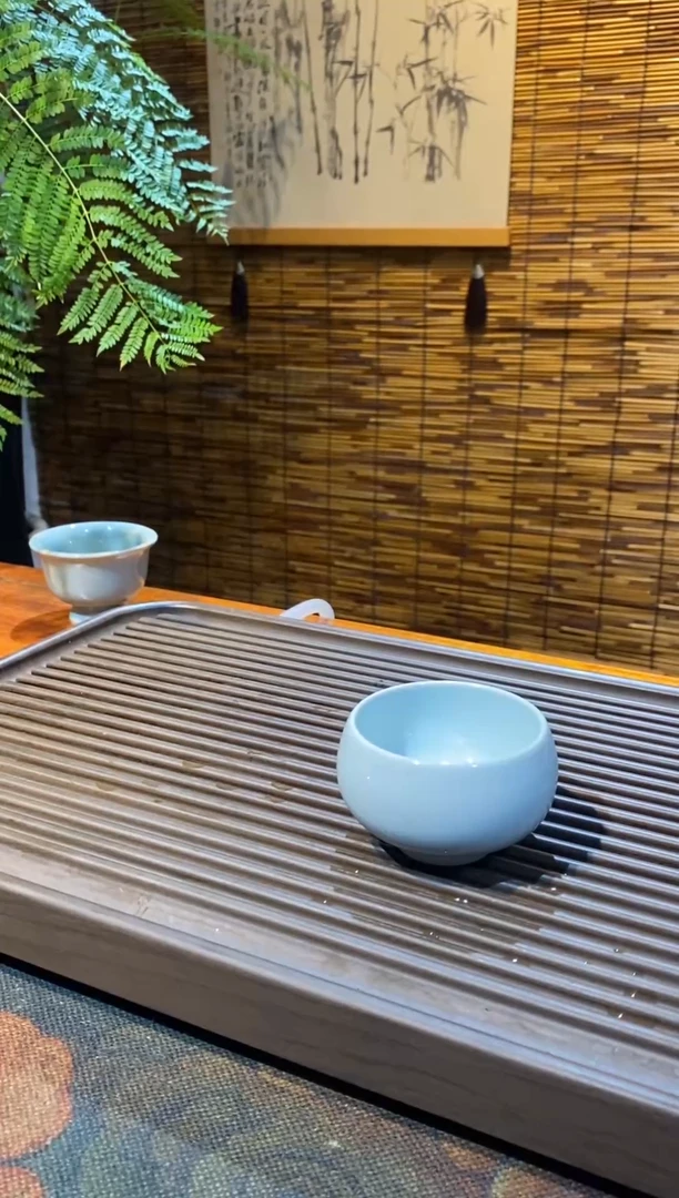 山隐青瓷龙窑柴烧杯子 禅定杯 50CC