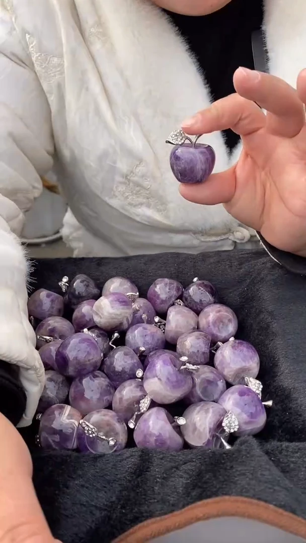 【闪购商品】水晶苹果未镶嵌紫水晶苹果多样性发其一