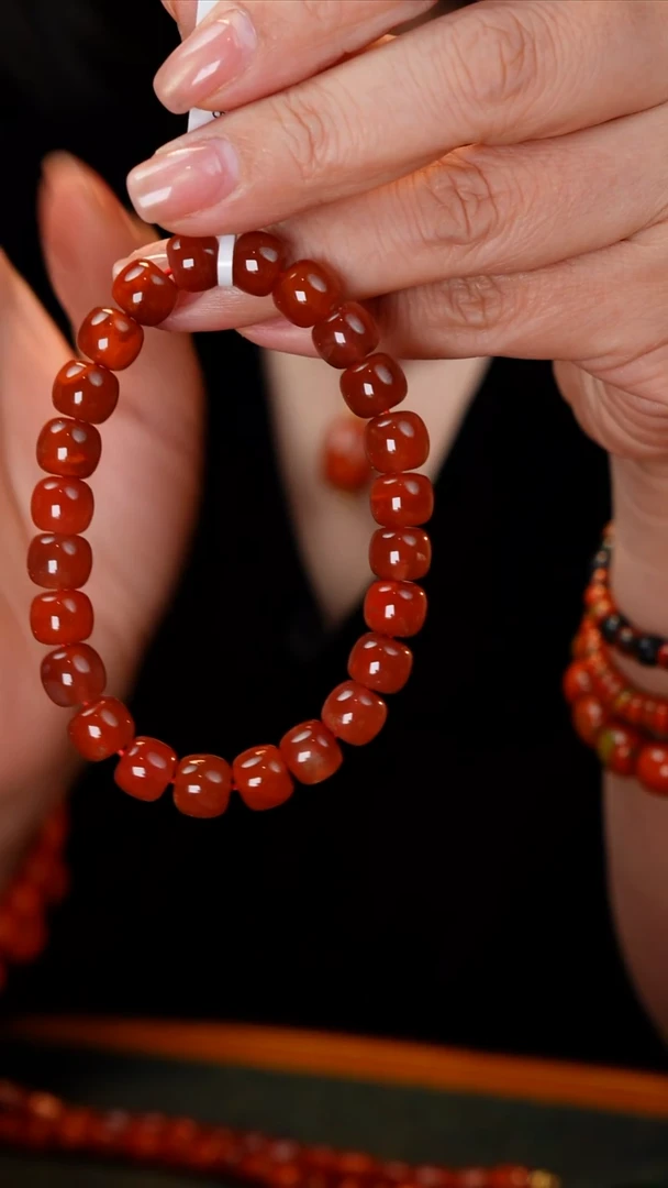 未镶嵌手链南红玛瑙南红单圈