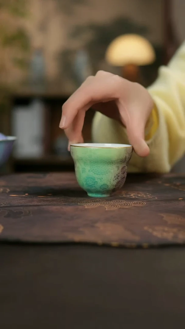 景德镇陶瓷杯碗柴烧多人