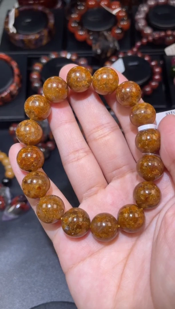 水晶珠宝半成品未镶嵌大**白钛晶花13mm-59