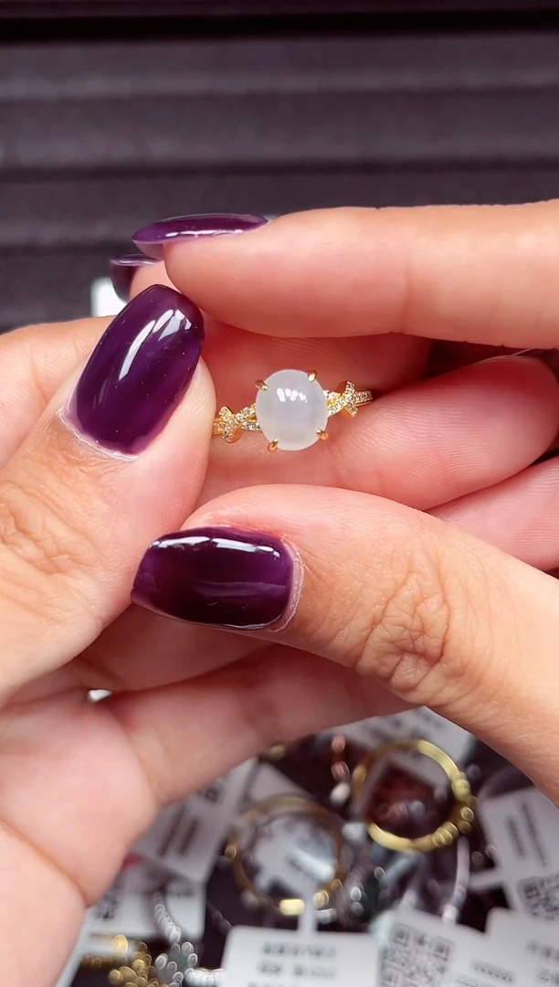 未镶嵌戒指翡翠A货