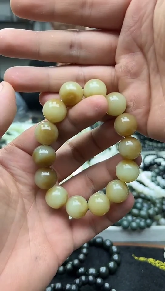 未镶嵌手链和田玉新疆且末糖白16