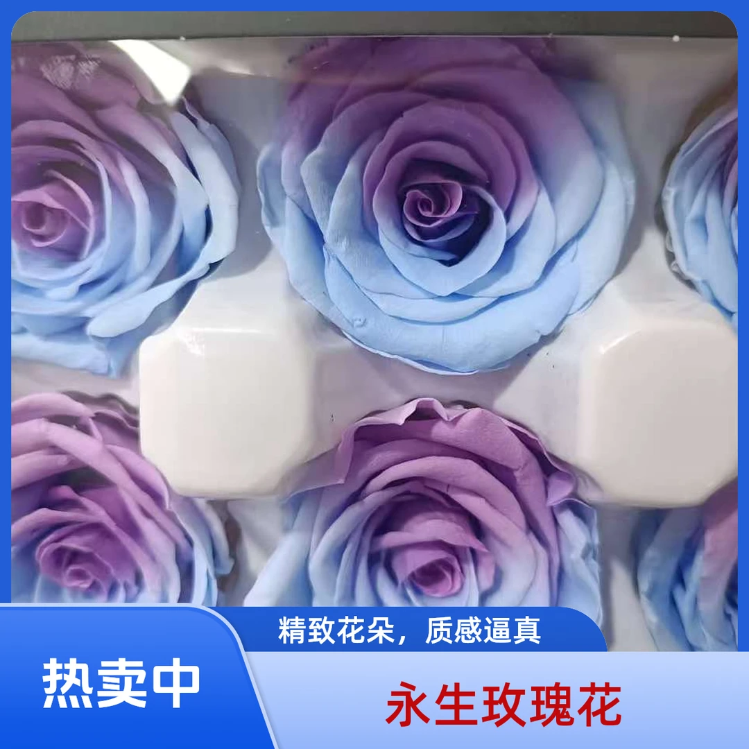 永生花玫瑰真花人鱼姬浪漫花材礼物节日鲜花礼品手工素材