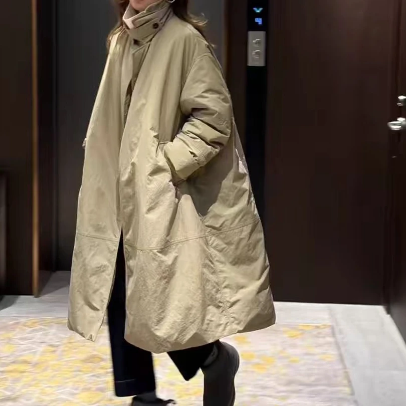 南油原创休闲时尚极简白鹅绒羽绒服