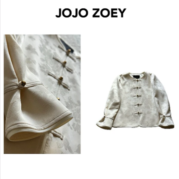 JOJO ZOEY【清仓NO退换】~月白新中式外套wt-1138