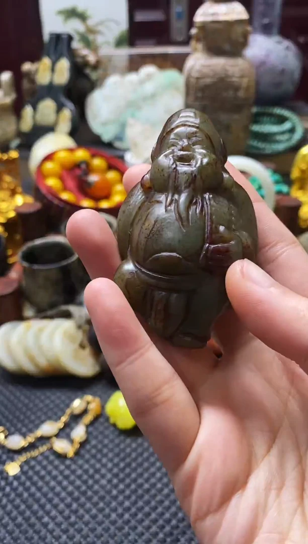 未镶嵌和田玉挂件财神