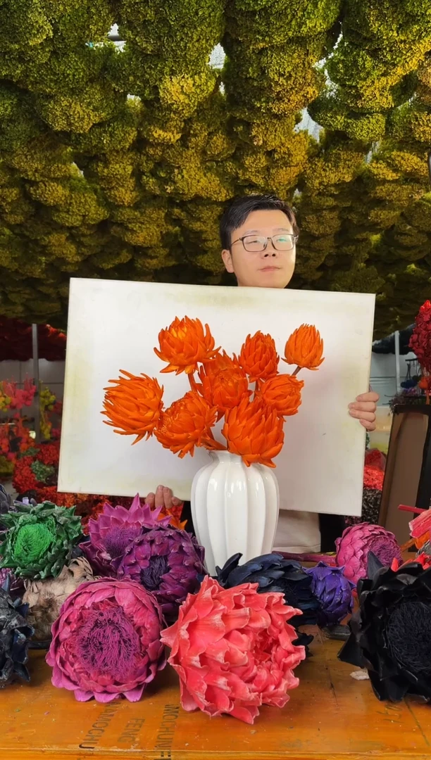 114  山前小麦 · 多色永生洋蓟8支