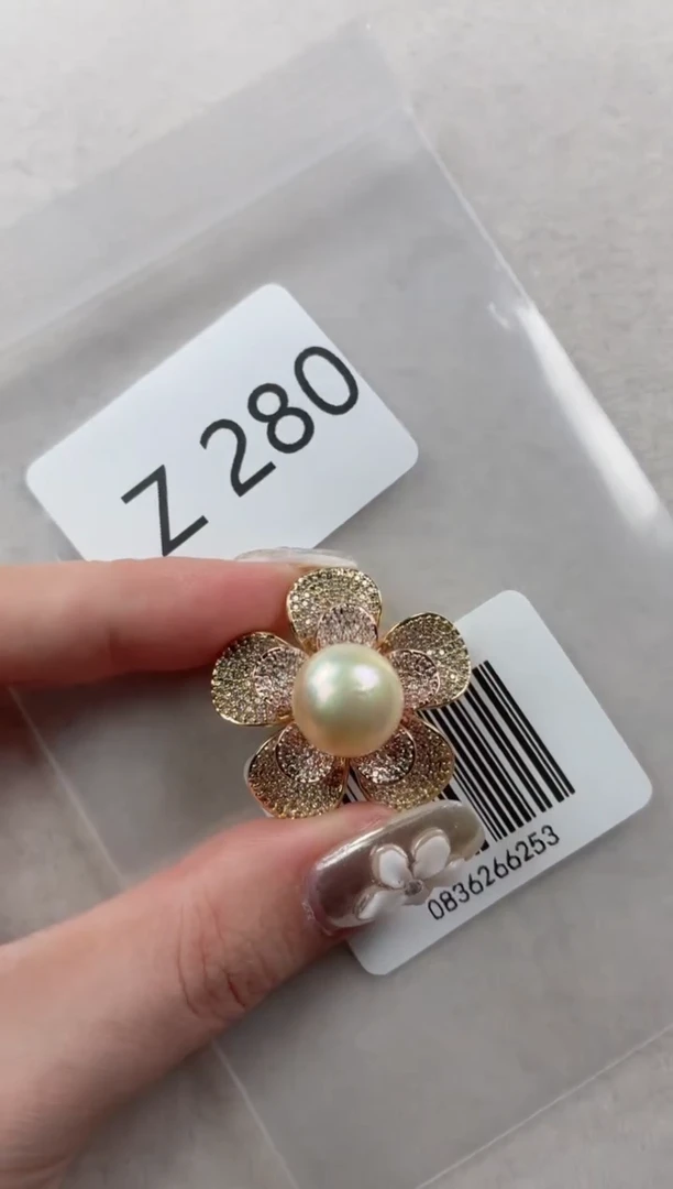 未镶嵌胸针海水珍珠Z280