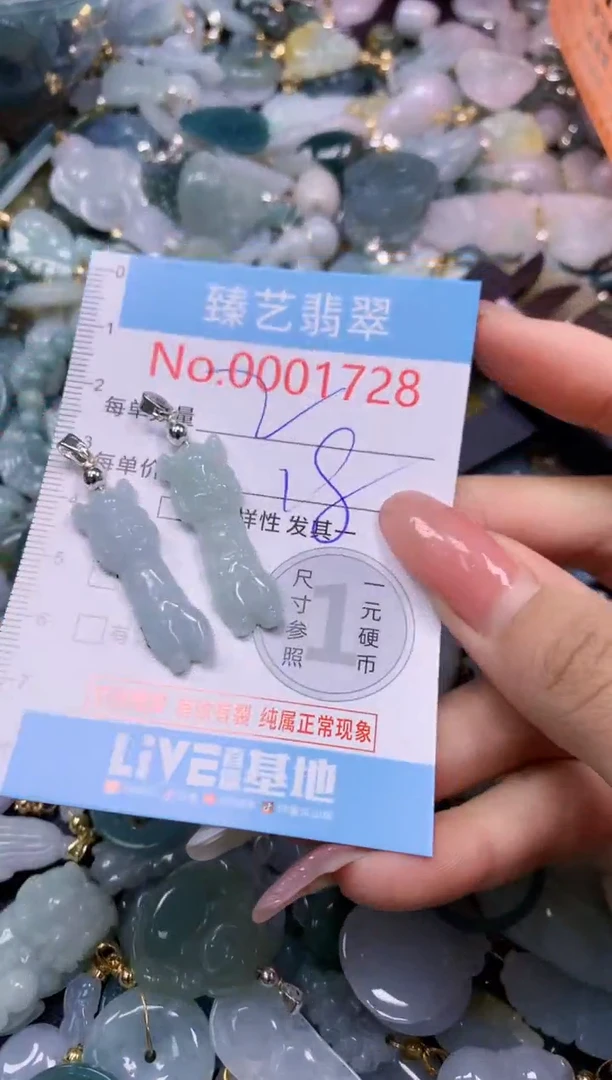 翡翠未镶嵌吊坠(不含链)1728