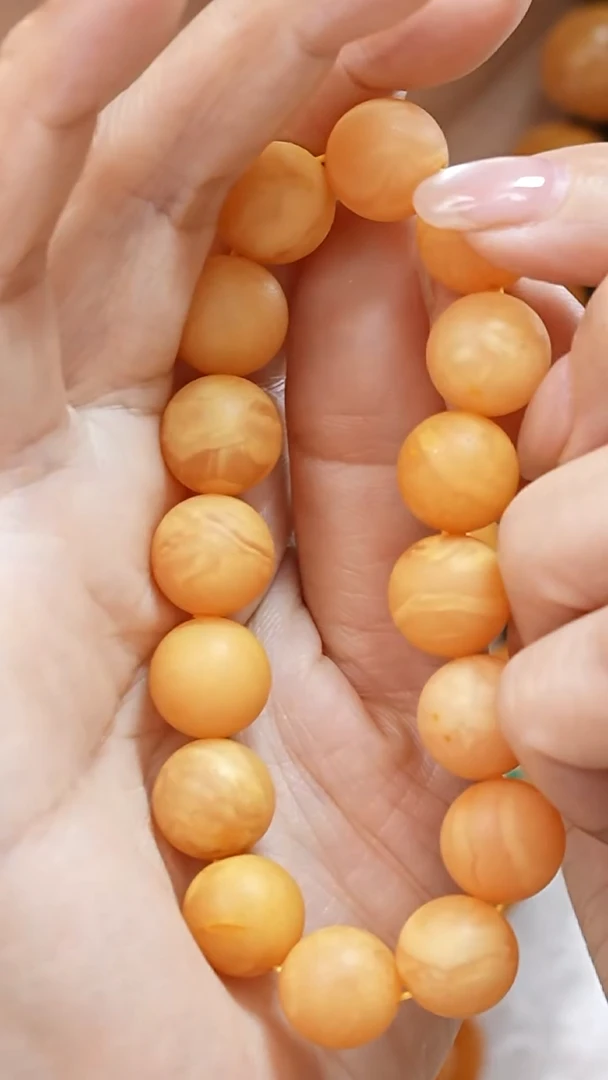 蜜蜡颈饰未镶嵌2824天然蜜蜡珠宝奇石云端妖孽石膏蜡全部保真