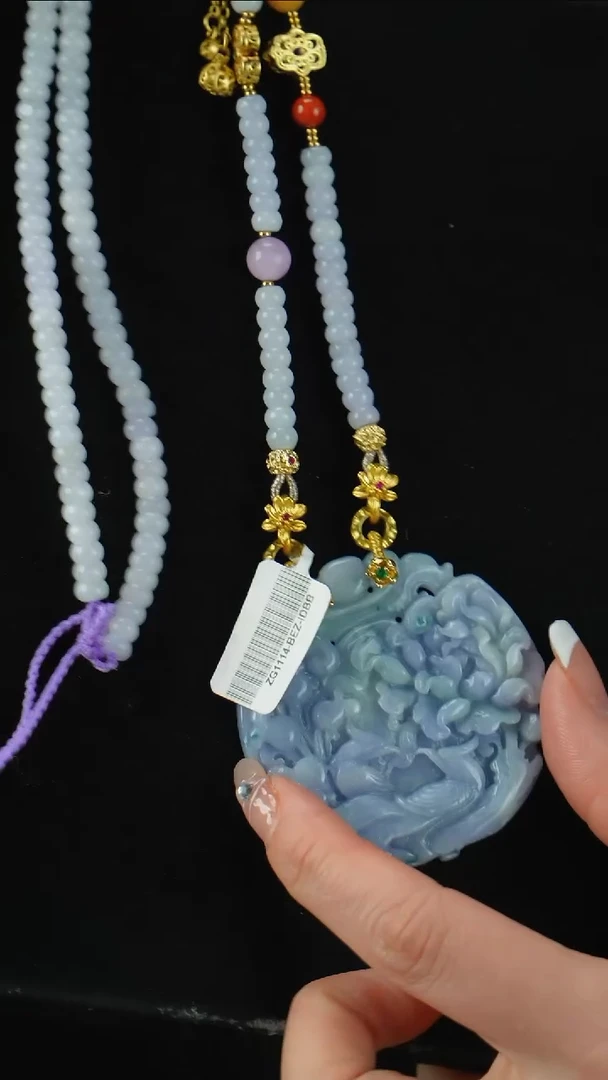 颈饰未镶嵌翡翠报喜鸟