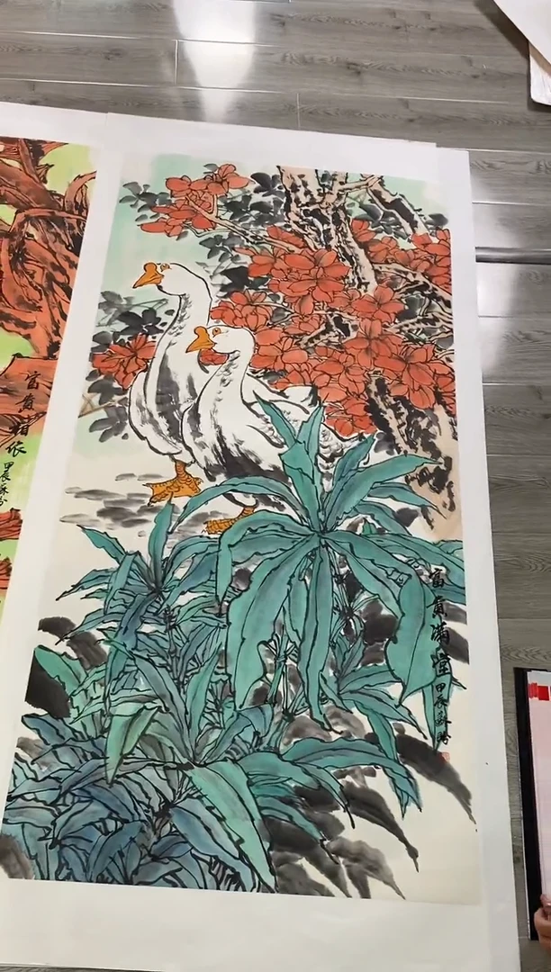 国画六**爪SP丹苏盼老师作品（原作带书）