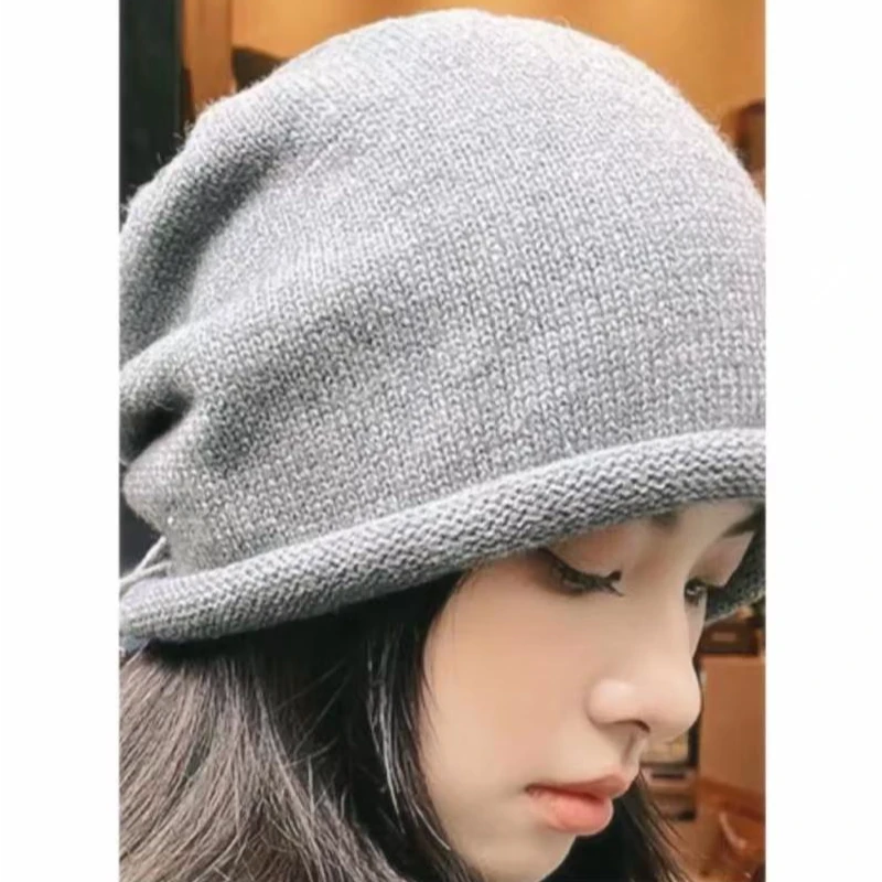 针织网红时尚百搭秋冬毛线帽