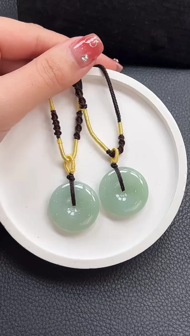 【闪购商品】翡翠颈饰未镶嵌YM966平安扣多样性发1件