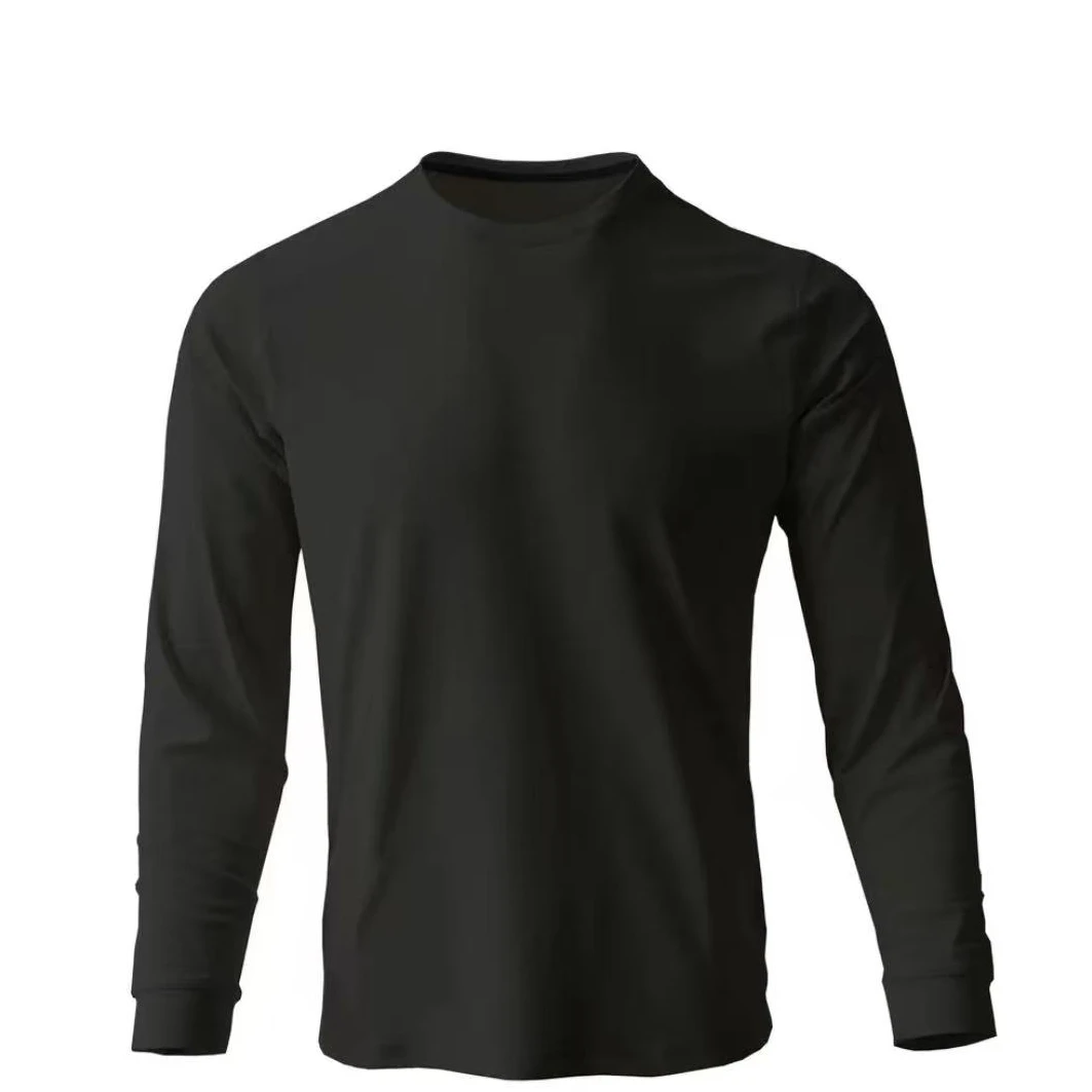 户外上衣男子男士男装T恤运动秋长袖圆领美式休闲风速干KK1224