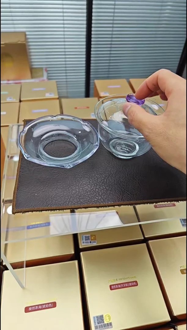 【闪购商品】禾器沁莲盖碗浅紫色