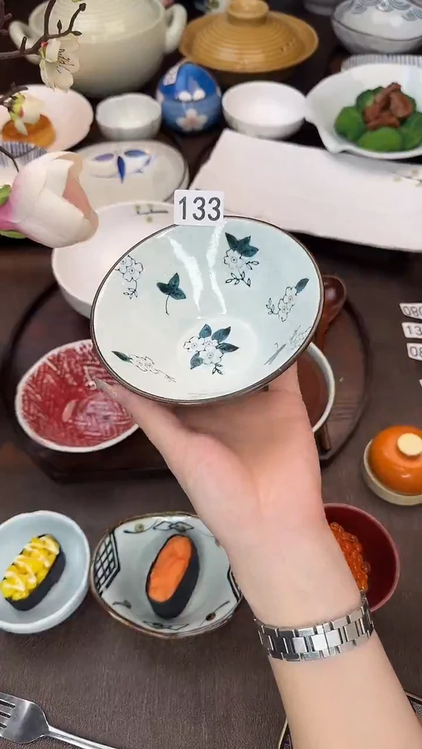 瓷（满满花）斗笠米饭碗