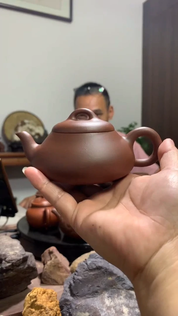 茶壶紫砂直**轨半手原矿底槽青汉棠石瓢（已付200）