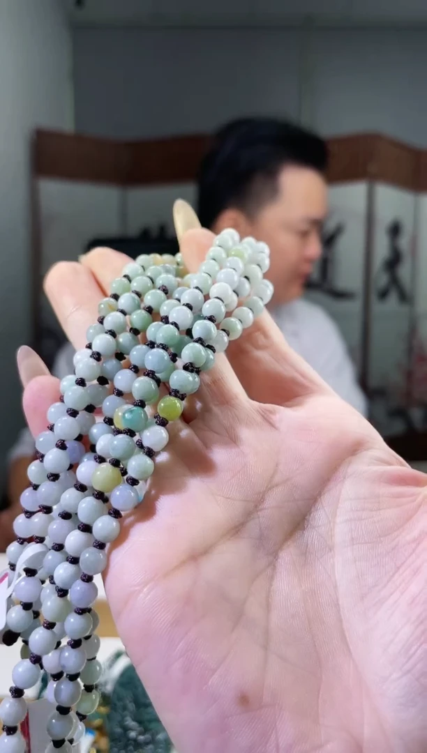 翡翠未镶嵌颈饰多样性发其一珠链2