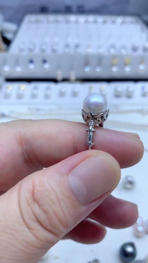 戒指未镶嵌淡水珍珠9-10