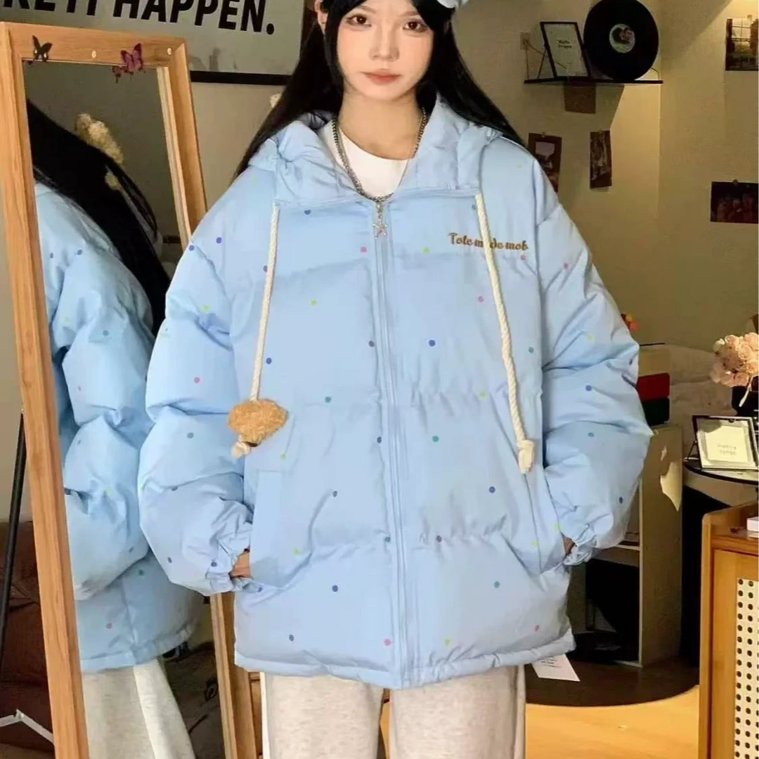 875印花字母女士棉服