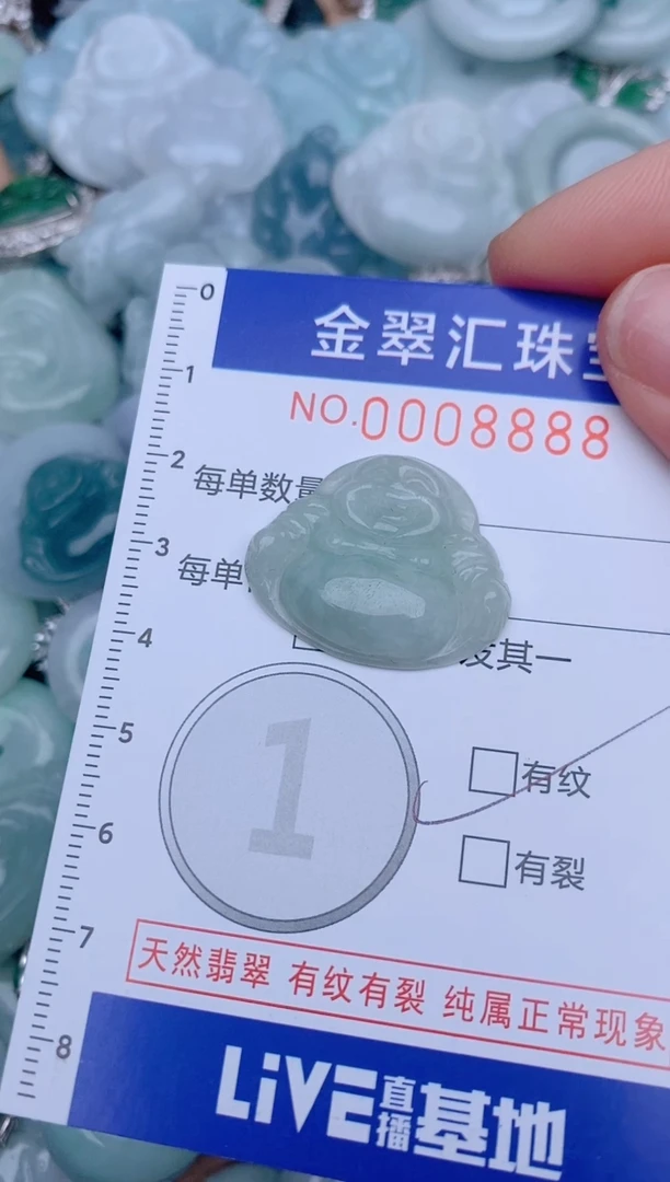 翡翠未镶嵌颈饰8888