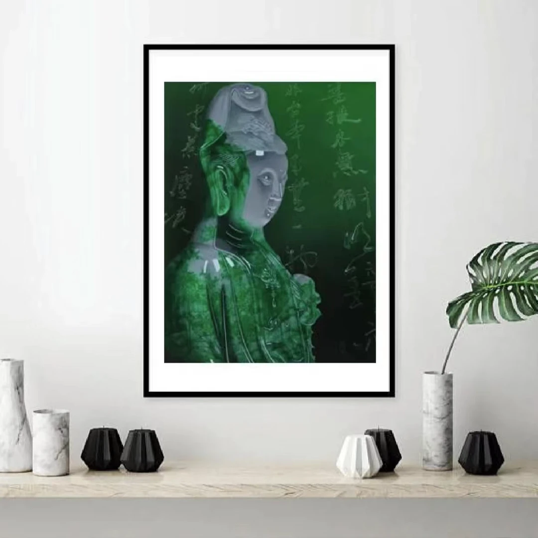 （不包邮）蹬红走绿 | 訾鹏 艺术家 签名限量香插潮流版画 绘画装裱