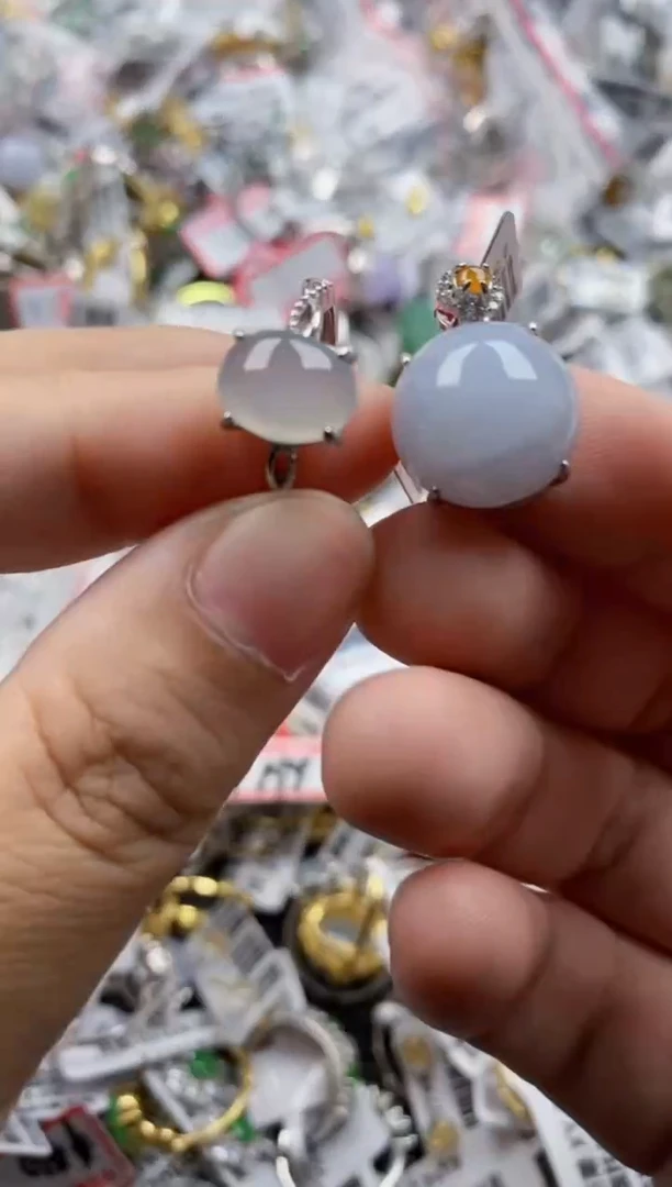 翡翠戒指银S925镶嵌11  11    2