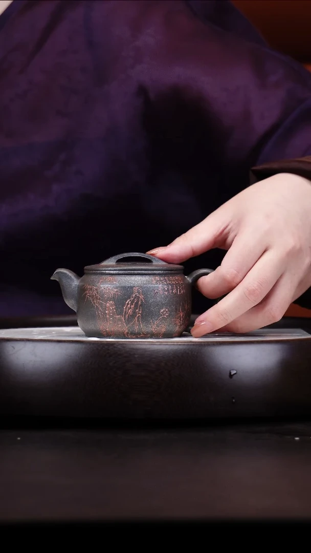 茶壶紫砂悦茗壶紫砂壶            36（底槽清柴烧）