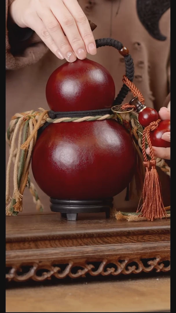 112号精品天然大漆酒葫芦一物一拍~