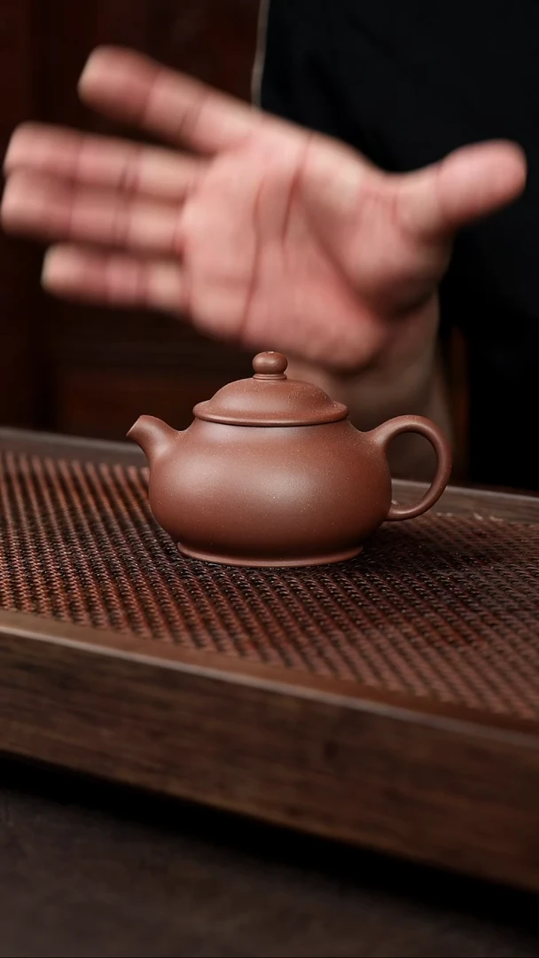 茶壶紫砂1-1矮潘壶