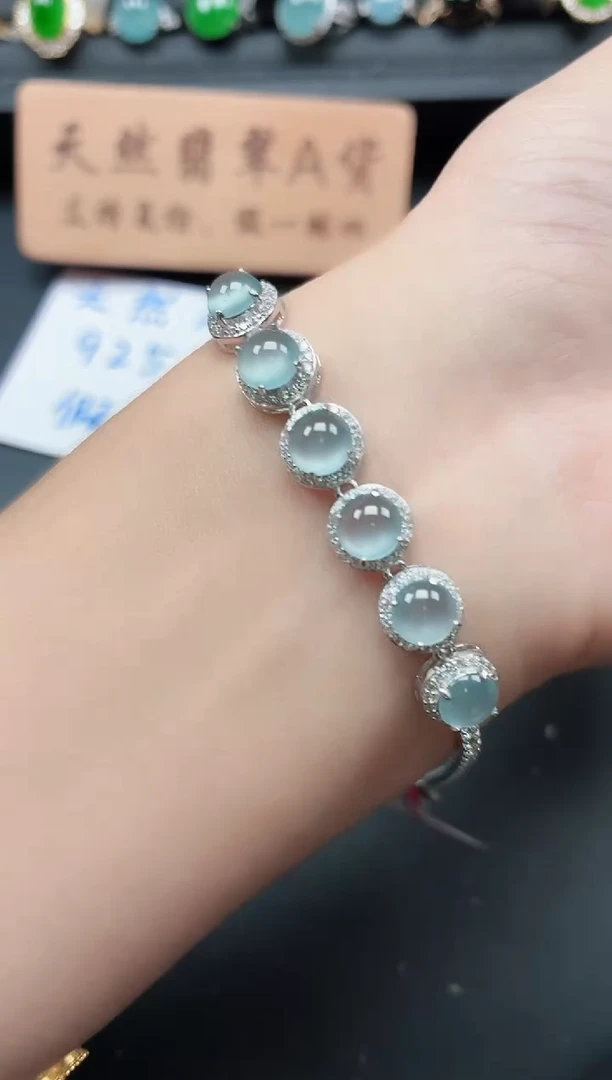 银S925镶嵌戒指翡翠111