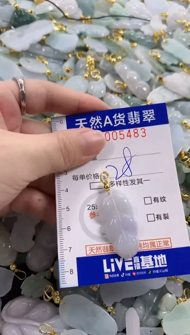 颈饰未镶嵌翡翠天然A货翡翠