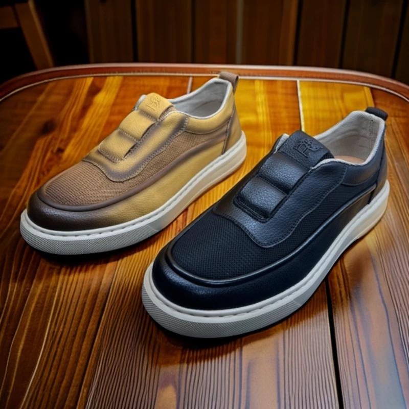 2025年新款男士休闲皮鞋