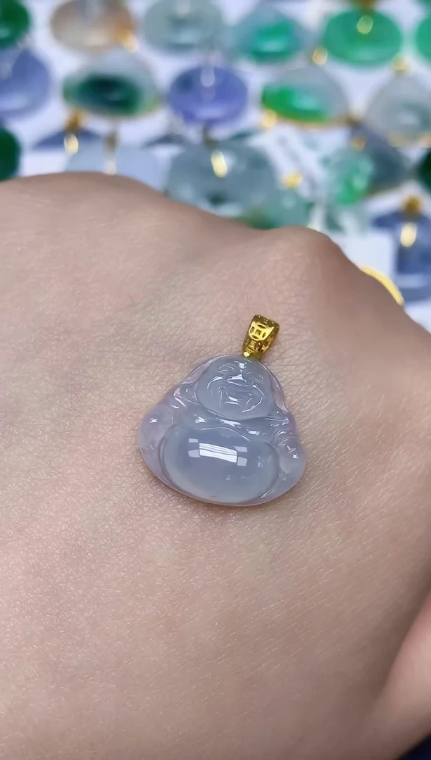 颈饰未镶嵌翡翠天然缅甸翡翠A货翡翠百元以上9元证书费自理