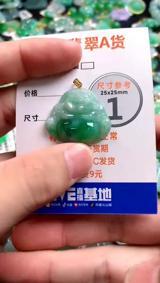 颈饰18K金镶嵌翡翠0701362383