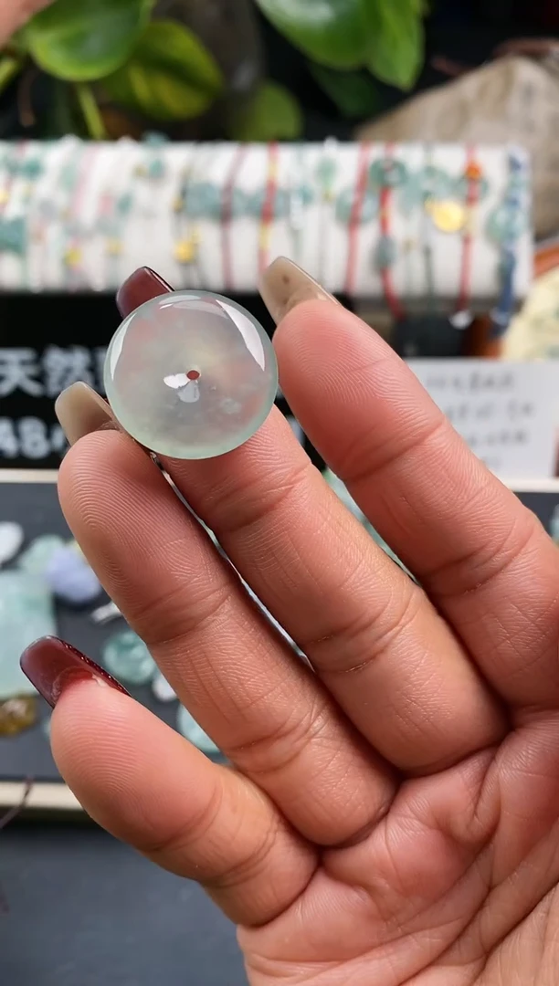 【闪购商品】翡翠裸石999平安扣~默认裸石发货