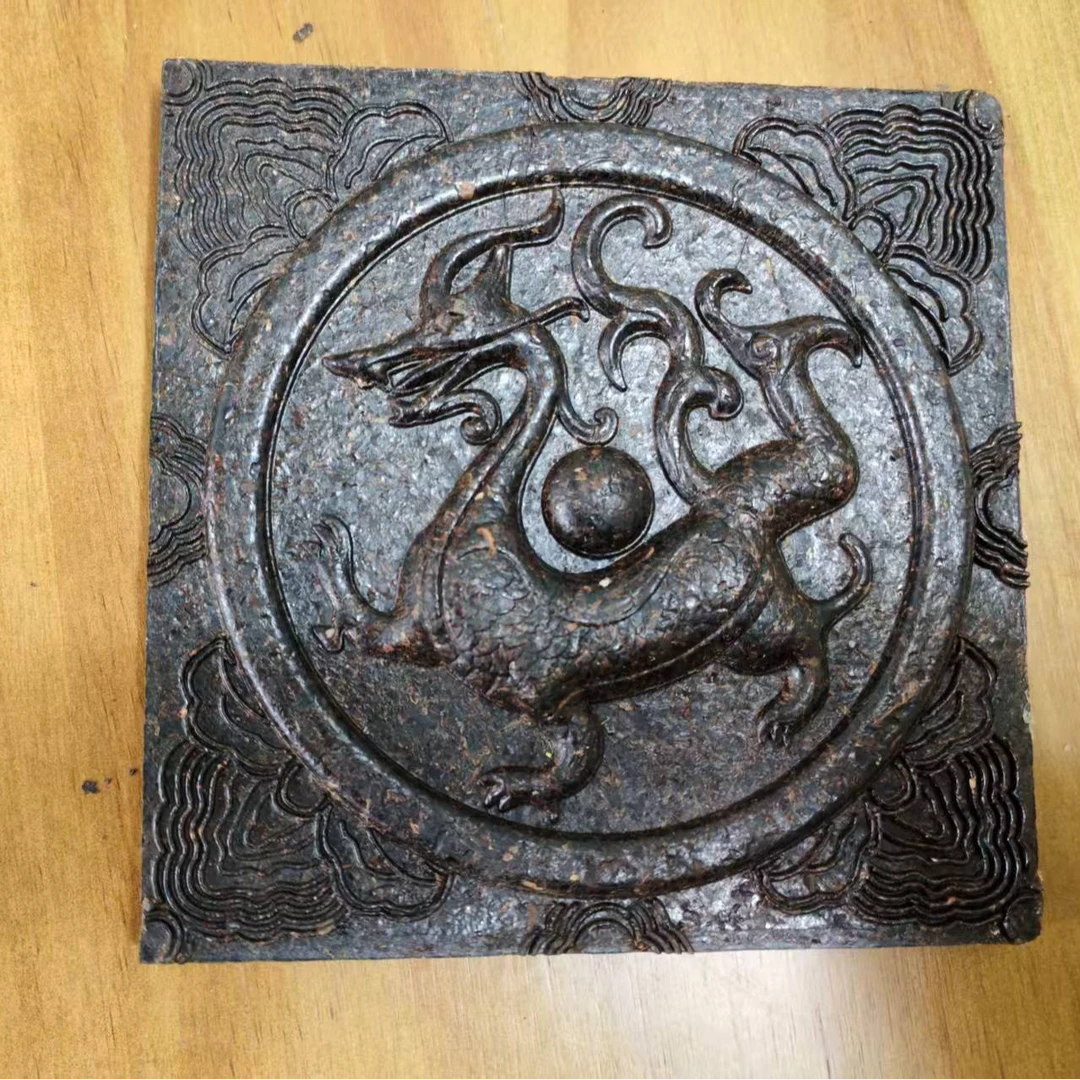 雅安藏茶墙砖装饰茶雕