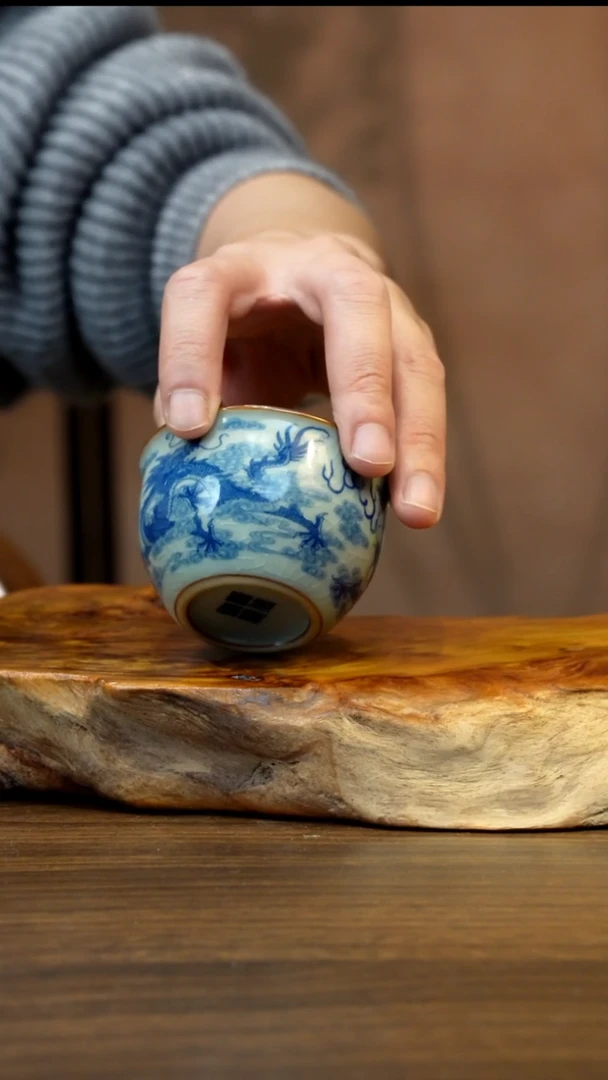 景德镇陶瓷九龙缸杯