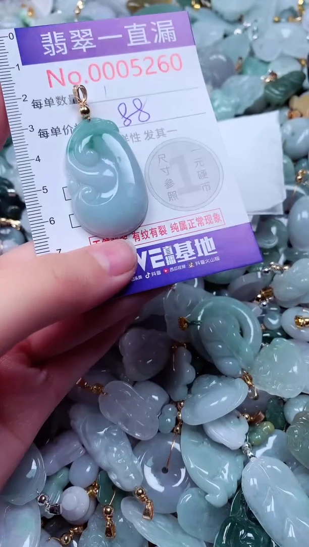 吊坠(不含链)未镶嵌翡翠5260