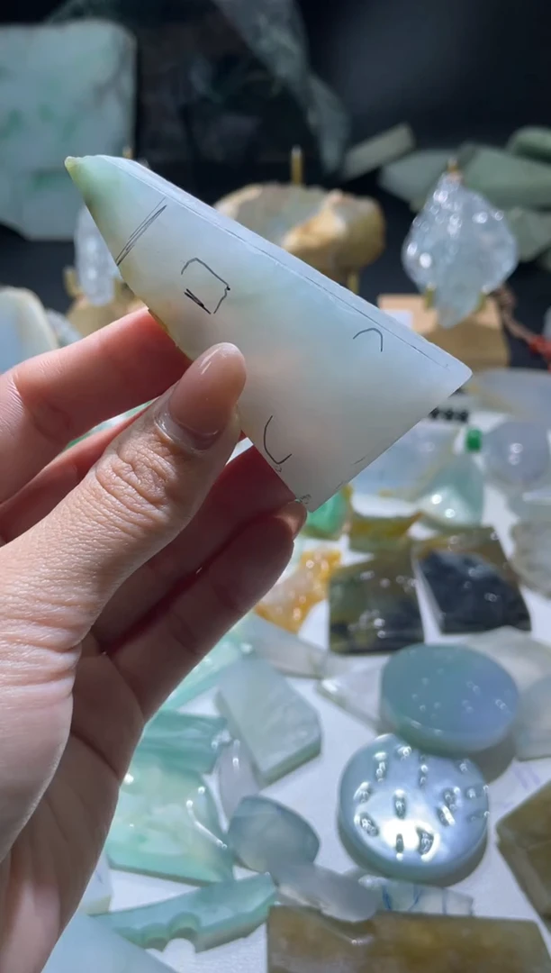 未镶嵌定制翡翠定制料子（包工做观音）