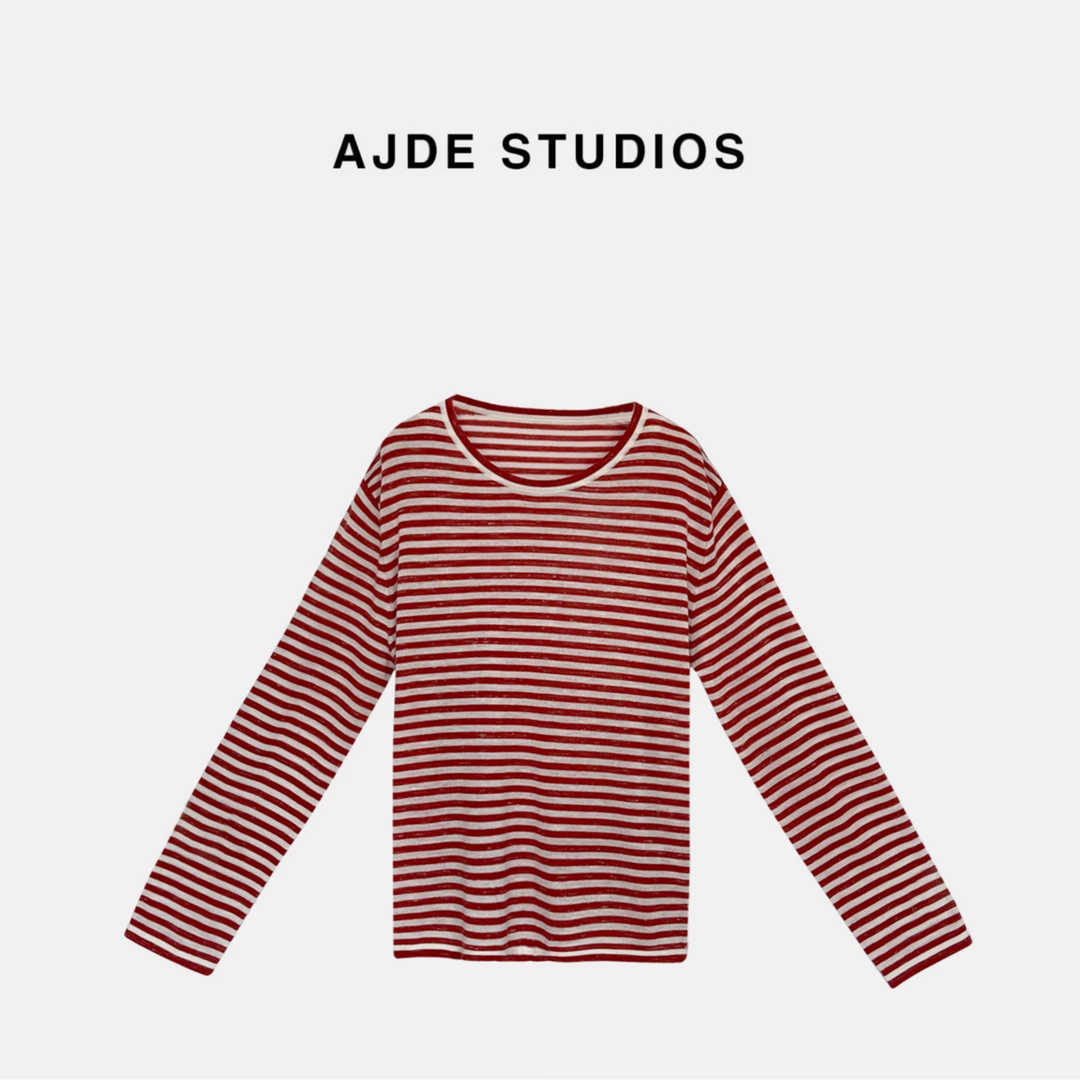 AJDE｜亚麻羊毛条纹衫 04